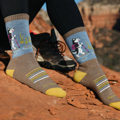 Women's Critter Club Micro Crew Lightweight Hiking Socks
