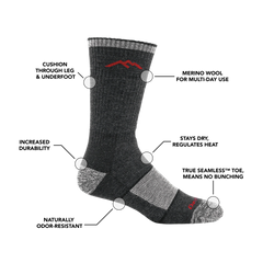 Men's Hiker Boot Full Cushion Midweight Hiking Socks