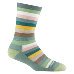 Women's Mystic Stripe Crew Lightweight Lifestyle Socks
