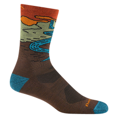 Men's Chasing Waterfalls Micro Crew Lightweight Hiking Socks
