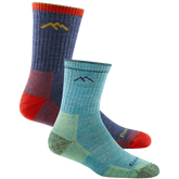 Men's and Women's Hiker Micro Crew 2-Pack Hiking Socks