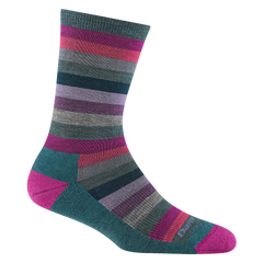 Women's Mystic Stripe Crew Lightweight Lifestyle Socks