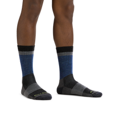 Men's Heady Stripe Micro Crew Lightweight Hiking Socks