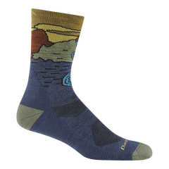 Men's Chasing Waterfalls Micro Crew Lightweight Hiking Socks