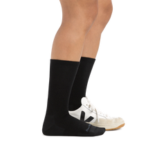 Women's Solid Basic Crew Lightweight Lifestyle Socks